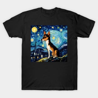 Toy Fox Terrier Starry Night T-Shirt